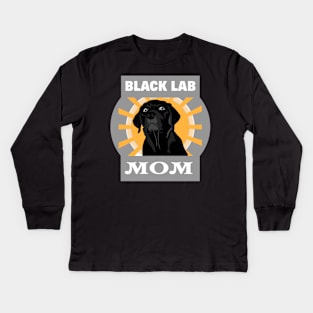 Labrador Retriever Black Lab Mom Dog Lover Owner Kids Long Sleeve T-Shirt